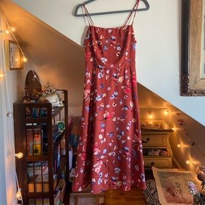 floral printed hutch (anthropologie) declan dress size 12